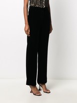 Thumbnail for your product : Alberta Ferretti High-Waisted Straight-Leg Trousers