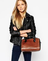 Thumbnail for your product : B.young Urbancode Leather Double Zip Barrel Bag