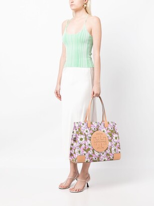 Tory Burch Ella floral-print tote bag - ShopStyle