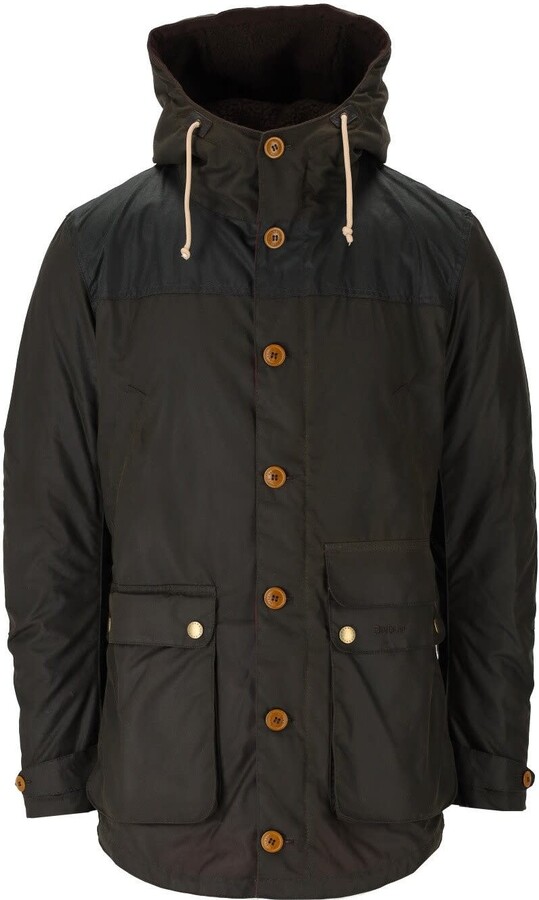 Barbour Game Wax Olive Green Parka - ShopStyle Outerwear