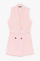 Thumbnail for your product : Nasty Gal Womens Stand Tall Tailored Belted playsuit - Pink - S