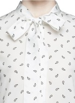 Thumbnail for your product : Nobrand Paisley print tie collar silk shirt