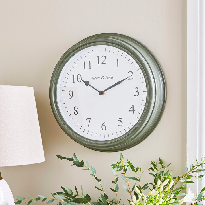 Dunelm Distressed Indoor Outdoor Wall Clock Olive ShopStyle