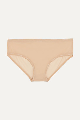 Calvin Klein Underwear Sheer Marquisette Stretch-mesh Briefs - Beige