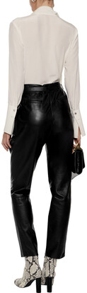 Belstaff Emely 2.0 Belted Leather Tapered Pants
