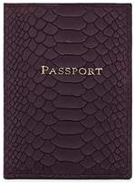 Thumbnail for your product : Barneys New York MEN'S PYTHON-EMBOSSED LEATHER PASSPORT CASE - PURPLE