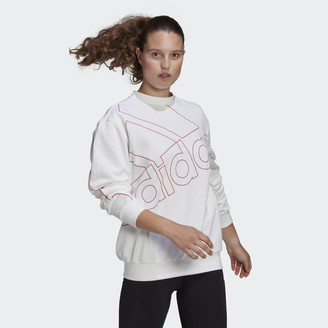 adidas Giant Logo Sweatshirt (Gender Neutral)White XLWomens - ShopStyle  Activewear