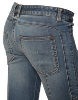Thumbnail for your product : Balmain Biker Stretch Cotton Denim Jeans