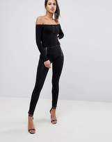 Thumbnail for your product : Freddy Wr.up High Waist Skinny Jean With Double Zip Detail