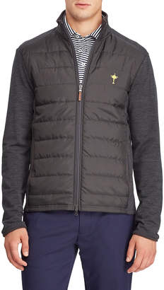 Ralph Lauren Men's Quilted Insulated Golf Jacket with Wool Trim