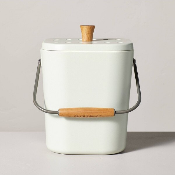 Flour Stoneware Canister with Wood Lid – Hearth & Hand™ with