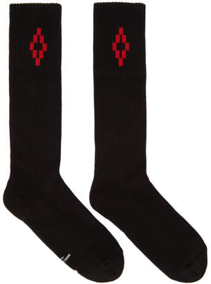 Marcelo Burlon County of Milan Black Long Cruz Socks