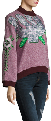 Vivienne Tam Cactus Applique Sweatshirt