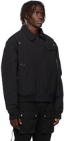 Thumbnail for your product : C2H4 Black Filtered Reality Intervein Bomber Jacket