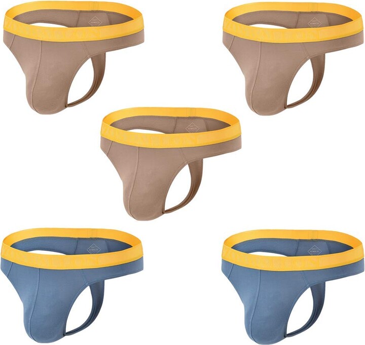 ZONBAILON Mens Thong Underwear Sexy Man GString ButtFlaunting Tongs