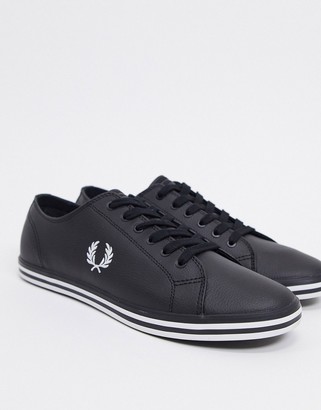 fred perry black plimsolls