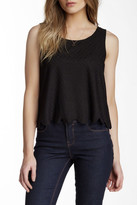 Thumbnail for your product : Lily White Scalloped Hem Tank (Juniors)