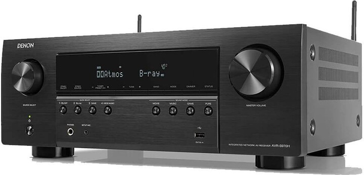 Denon Av Receiver with 3D Audio, Voice Control and Heos Built-in
