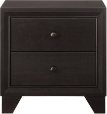 Latitude Run Bedroom Nightstand With 2 Drawers Metal Glides 2 Finish