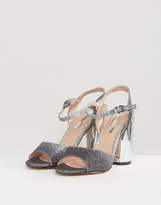 Thumbnail for your product : Miss KG Erin Glitter Mirrored Heel Sandals