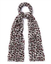 Thumbnail for your product : Jaeger Leopard Print Scarf