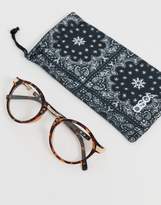 Thumbnail for your product : clear Design Vintage Round Clear Lens Glasses In Tort