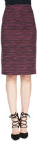 Thumbnail for your product : Nanette Lepore Striped Tweed Long Pencil Skirt