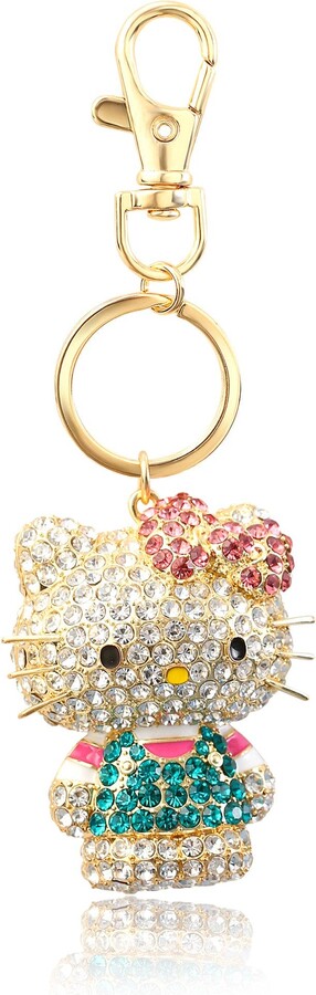 Pave Hello Kitty 3D Bling Keychain
