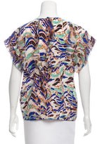 Thumbnail for your product : M Missoni Printed Silk Top
