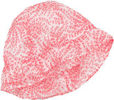 Thumbnail for your product : Absorba Printed cotton voile hat - Neon coral
