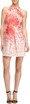 Thumbnail for your product : Giambattista Valli Printed Silk-Shantung Pleat-Front Dress