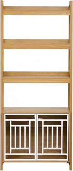 Red Barrel Studio Furniture Style 2 In 1 Pet Friendly Dog Crate, Ladder Bookcase