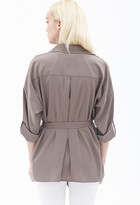 Thumbnail for your product : Forever 21 Slouchy Belted Trench Coat