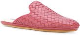 Thumbnail for your product : Bottega Veneta dusty rose Intrecciato nappa fiandra slipper