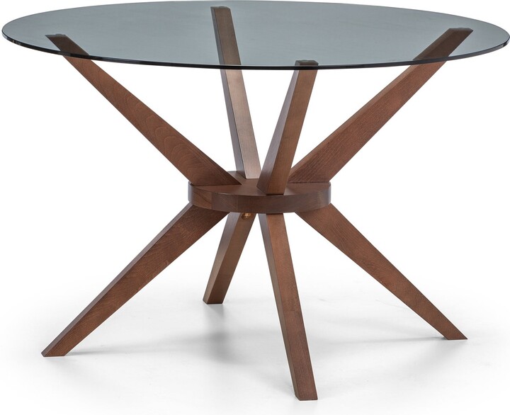 Dunelm Chelsea Round Glass Table Brown ShopStyle