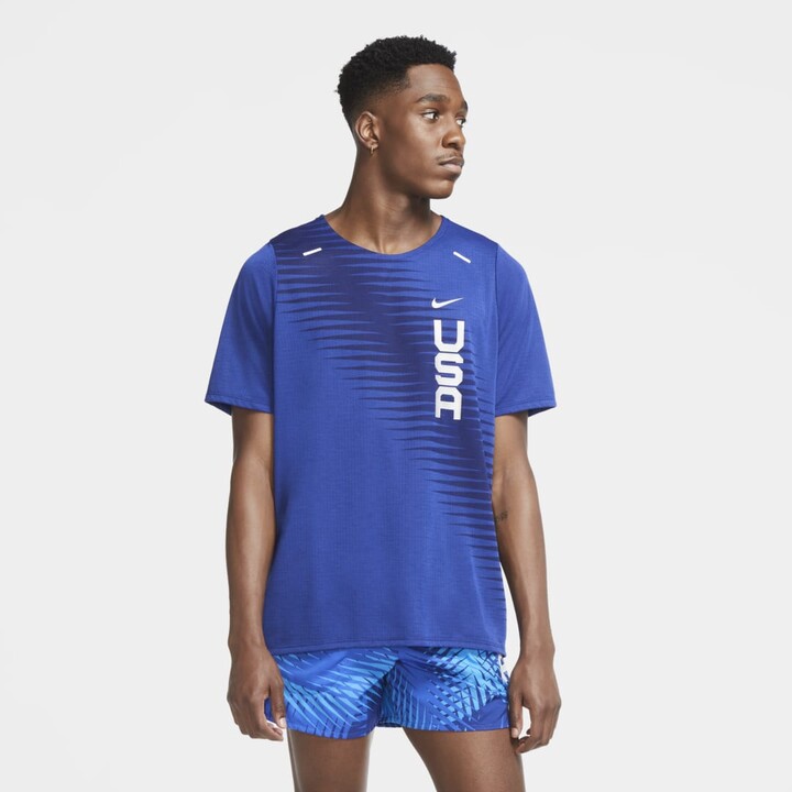 Nike Dri-FIT Team USA Rise 365 Men's Short-Sleeve Running Top - ShopStyle  Activewear Shirts