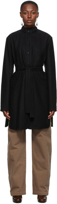 Lemaire Black Wool Liquette Jacket