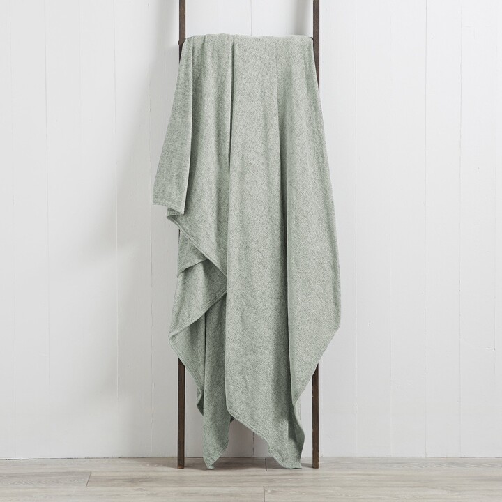 Dunelm Chenille Duck Egg Throw Blue ShopStyle