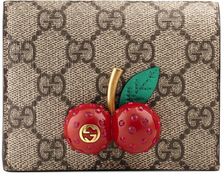 gg supreme mini bag with cherries