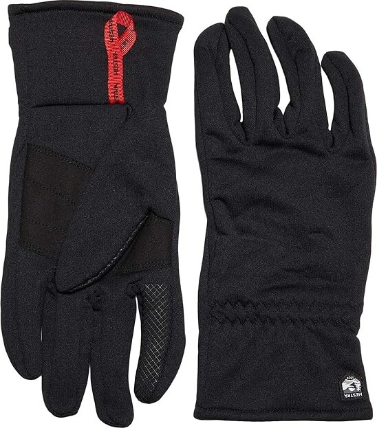 Hestra Touch Point Fleece Liner Five Finger (Black) Ski Gloves - ShopStyle