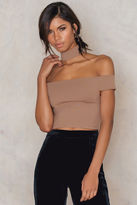 Thumbnail for your product : NA-KD Off Shoulder Choker Crop Top