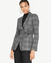 Thumbnail for your product : Ann Taylor Petite Menswear Plaid Belted Blazer