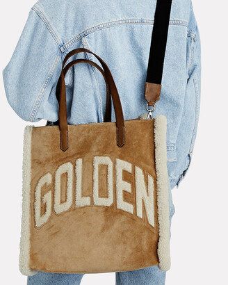 Golden Goose Shearling Logo Tote Bag
