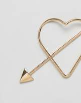 Thumbnail for your product : Reclaimed Vintage Inspired Heart Hair Pin
