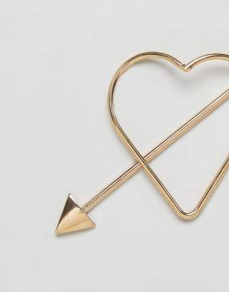 Reclaimed Vintage Inspired Heart Hair Pin