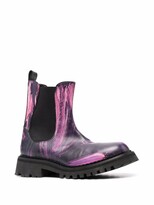 Thumbnail for your product : Moschino abstract-print Chelsea boots