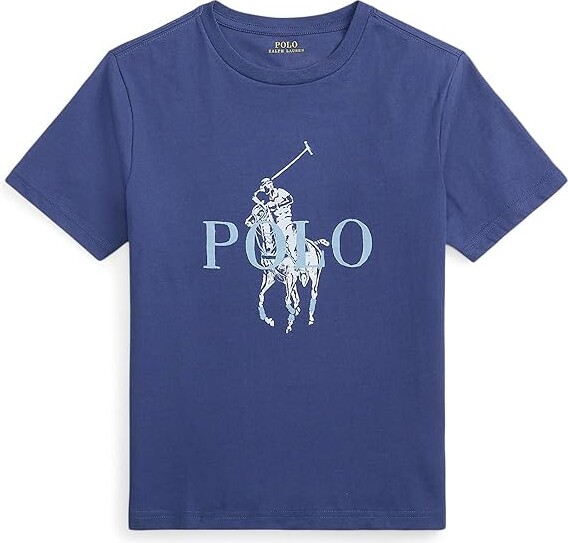 Polo Ralph Lauren Kids Big Pony Cotton Jersey T-Shirts (Big Kid) Boy's T Shirt Light Navy : MD (10-12 Big Kid)