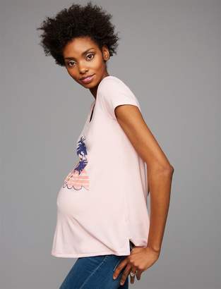 A Pea in the Pod Palm Tree Maternity Tee