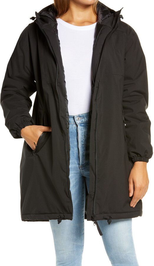 ladies long waterproof coats with hood