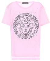 Versace T-shirt en coton imprimé 